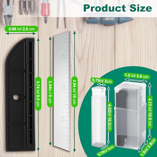 Feekoon 9 Pcs 3-7/8" Replacement Blades & Anvils Compatible with Craftsman