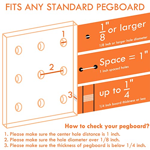 Pegboard Cups With Loops, 9 Pack Peg Board Pencil Holder & Tool Organizer - color: Black