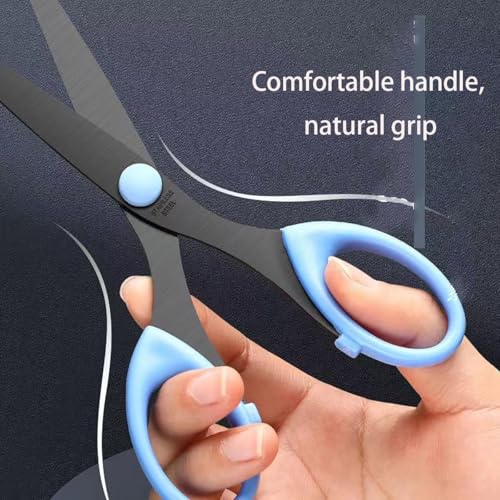 3 Pack 6.5 Inch Multi-Purpose Craft Scissors, Non-Stick(Orange) - color: Orange