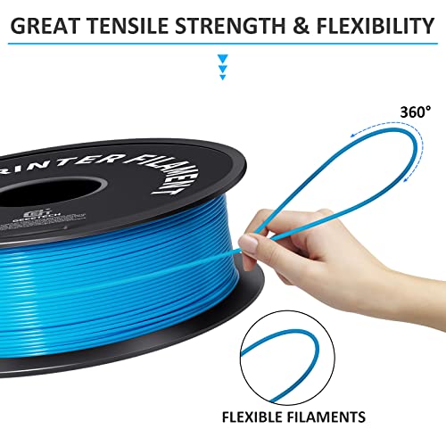 Geeetech PLA 3D Printer Filament 1.75mm, Water Blue - color: 1kg Pla Water Blue