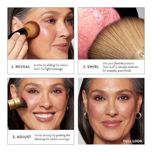 LAURA GELLER Makeup Brushes - 02 Retractable Angled Kabuki Brush - style: 02 Retractable Angled Kabuki Brush