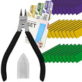 stedi 4.7-inch Model Double Blades Nipper for Beginners with Sanding Sponge Strips 30pcs for Gundam Repairing Plastic Model