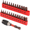 Premium 25-Piece Allen Key Drill Bit Set - Durable Allen Wrench Bits with Strong Magnetic Tips, SAE & Metric Hex Keys - color: 25 Pcs 1" Hex