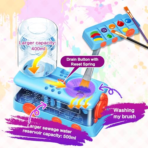 Upgraded Art Rinse Brush Cleaner Paint Rinser Washing My Brushes - color: Blue2