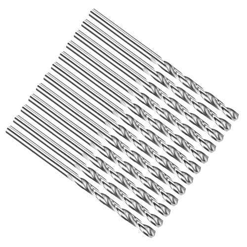 PATIKIL #30 Drill Bit Micro M2 High-Speed Steel 118° for Metal 12 Pack - size: #30 (3.264mm)