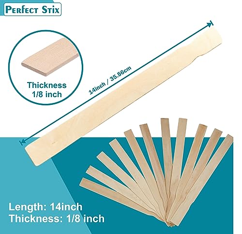 14" Wooden Paint Paddles - Mixing Sticks -Epoxy Stirrers- Pack of 500ct - size: 14"-Pack of 500ct