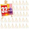 32 Pack 9 Inch Wood Easels, Easel Stand for Painting Canvases - style: 32 Pack