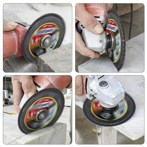 4.5" Diamond Saw Blade, Multi-Purpose Indestructible Disc for Angle Grinder, Metal Tile Concrete Cutting Wheel, 3-Pack