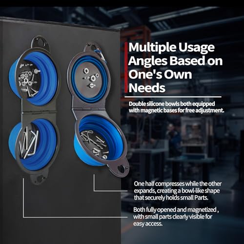 Magnetic Trays, Magnetic Bowl for Screws, Magnetic Tool Tray (blue2.0) - style: blue2.0
