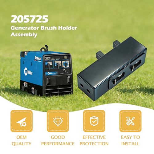 205725 Generator Brush Holder Assembly Compatible with Miller Bobcat 250，Miller Bobcat 225，Miller Welder/Generator/Trailblazer 325 Diesel Generator