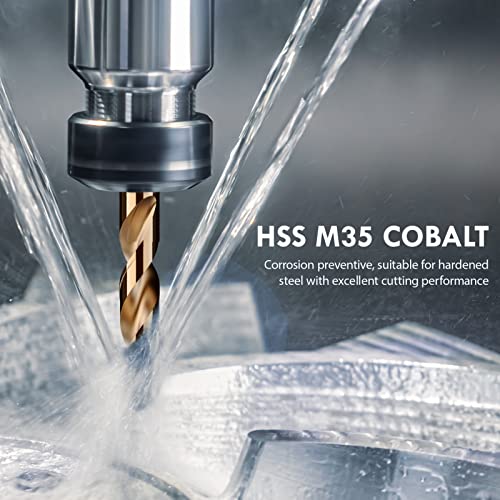 Metric 13Pcs(1.5mm-6.5mm) M35 Cobalt Drill Bit Set - size: 1.5 mm-6.5 mm (13 pcs)