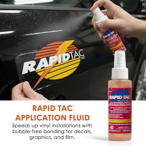 Application Fluid 4oz Spray Bottle | Bubble-Free Application | Allows Graphic to Be Re-Positioned Before Bonding | Bonds in 90 Seconds | for Vinyl Wraps, Decals & Stickers - size: 4 oz