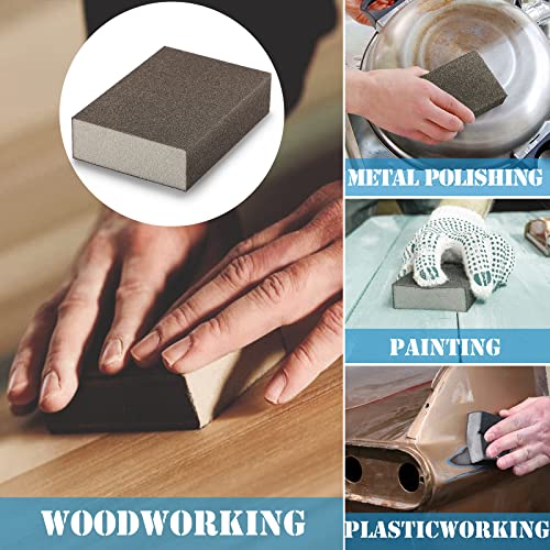 180 Grit Sanding Block, Jamiikury Fine Sanding Sponge, 8pcs - size: 180 Grits