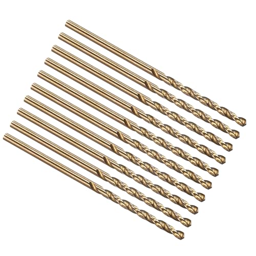 PATIKIL #46 Drill Bit Micro 4341 High-Speed Steel for Thin Metal 10 Pack - size: #46