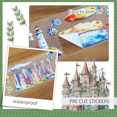 Snycler Pre-Cut PET Washi Tapes- 4 Rolls The World - color: The World