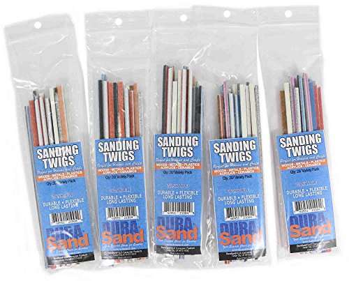 Sanding Twigs, Hobby Craft and Models, Mixed Grit Bulk Discounts (5 Pack) - color: Assorted 5 Pack