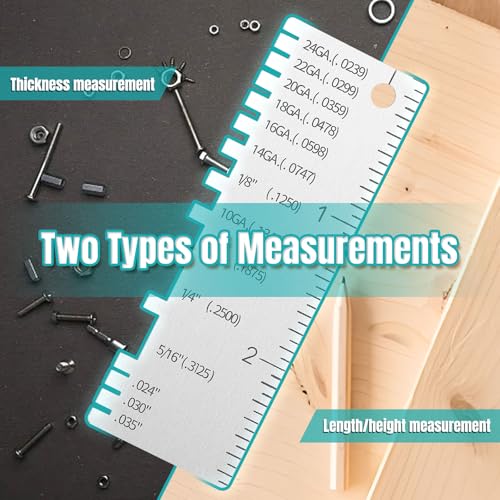Wire Gauge Measuring Tool & Metal Plate Thickness Gauge Tool