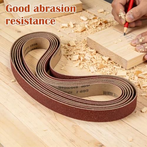 24 Pack 1 x 30 Inch Aluminum Oxide Sanding Belts - size: 1*30