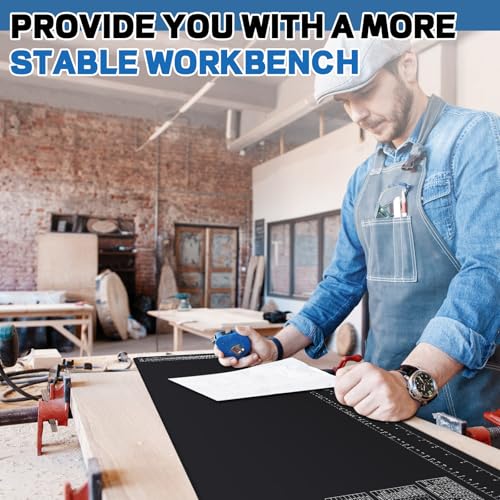 Drydiet 2 Pcs Neoprene Mat for Workbench with Ruler and Reference Charts