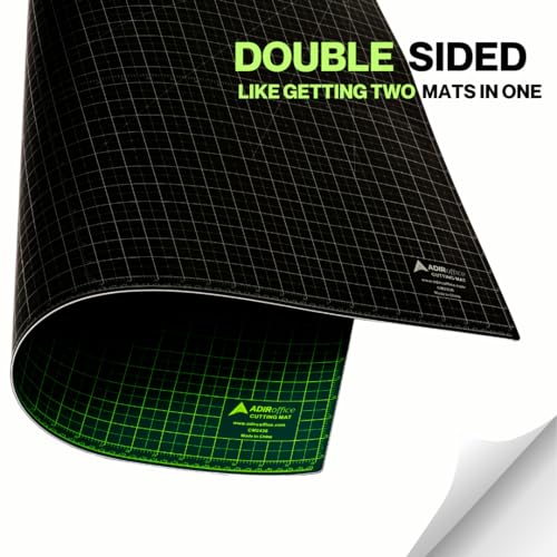 Adir Professional Self Reversible Healing Cutting Mat, 18 by 24-Inch, Green/Black - size: 24"L x 18"W