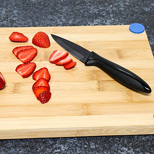 Chef Craft Premium Paring Knife with Sheath, 3 inch Blade 8 inches in Length, Black - style: Paring Knife with Sheath