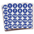 iSYFIX Blue Consecutive Number Stickers, 1 to 100, 1.5 Inch, 1 Set - color: Blue, size: 1.5-inch