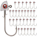 Fish Eye Swimbait Fishing Jig Heads for Bass Fresh&Saltwater - color: Red 15/30pc, size: 1/4oz
