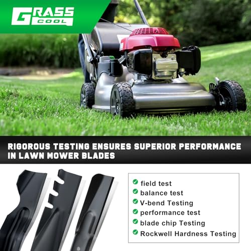 Grasscool HRR2169VKA HRN216 Honda Lawn Mower Mulching Blades Replacement - size: 20-13/16"
