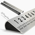 2-Pack 12 Inch 30° Precision Metal Ruler, High-Grade Laser-Engraved Aluminum Ruler for School, Office, Architects, Draftsman, and Engineers (Onyx Black and Silver) - color: Silver, Onyx Black