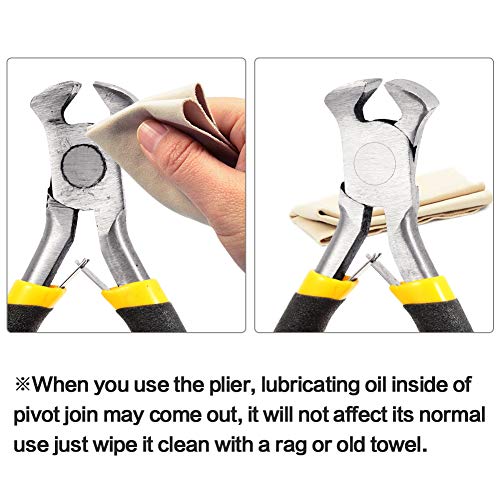 SPEEDWOX Mini Round Nose Pliers Wire Looping Pliers Micro Round Plier for Jewelry Making 5 Inches Smooth Tapered Jaw for Bending Shaping Wires Professional Beading Hobby Work Craft DIY Supplies - size: Round Nose Pliers