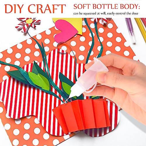 Zhehao 100 Pcs 10 ML Metal Applicator Bottle, Mini Glue Bottle for DIY Craft, Acrylic Painting, Quilling, Art Projects(White) - color: White