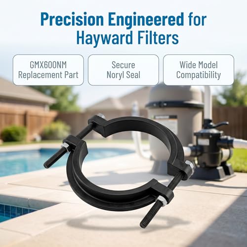 GMX600NM Flange Valve Clamp For 8-8.5in Above Ground & Ground Pool Filters