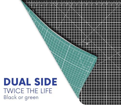 Proartek PK00012 Model GBM4060 Series 40" x 60" Professional Cutting Mat; Double-Sided Green/Black; Self-Healing; For Graphic Arts, Hobbies, Sewing, Scrapbooking, and other Cutting Projects - size: 60"L x 40"W