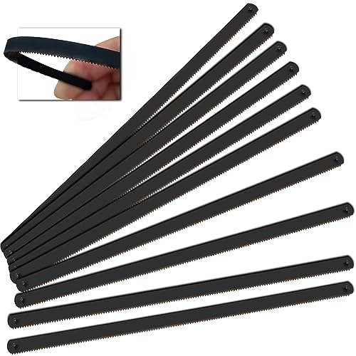 Hanpex 6in. Pro Bi-Metal HSS Mini Hacksaw Replacement Blades, Fine Finish Cut Hacksaw Blade Set 24 TPI 10 pk - style: 6in. Blades
