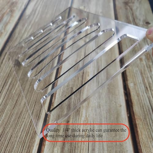 6 in1 Board Handle Router Template for Woodworking 1/4'' Thick DIY Router Template Grab Handle Acrylic Inlay Template Decorative Guide, Transparent