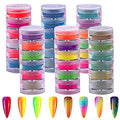Duufin Pigment Powder for Nails 36 Colors Nail Pigment Powder - color: Vibrant