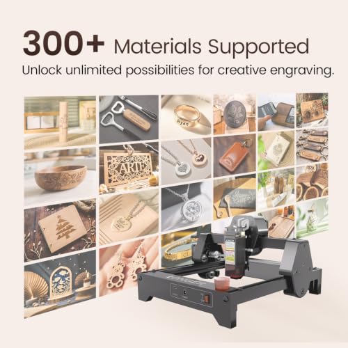Longer Ray5 Laser Engraver, 2500mW Portable Engraver Machine, 140×130mm - size: 140x130mm