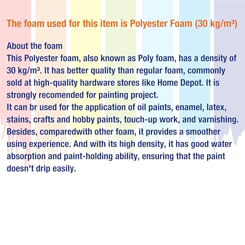 Poly Foam Brushes 2inch 18pcs, High Density Foam Paint Brush - size: 2inch 18pcs