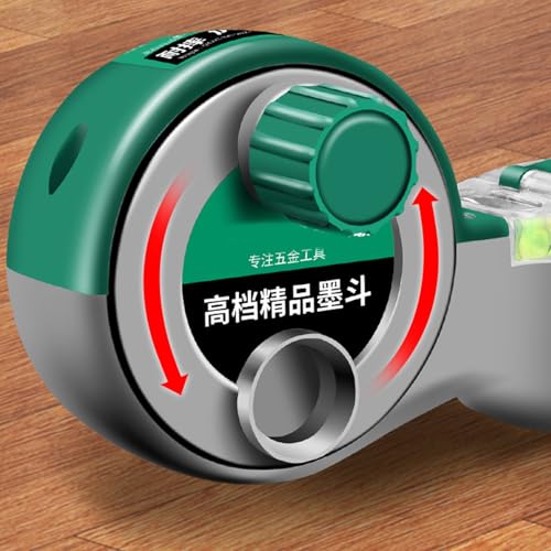UncleS Inks Scriber Line Marker Tool With Easy Manual Winding High Precisions Line Tool For Woodworking And Bricklaying Build In Sponges