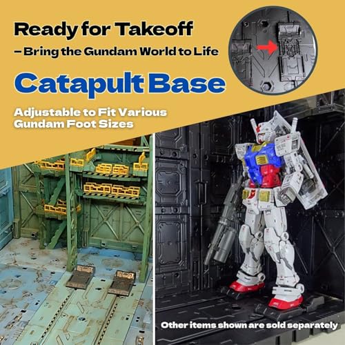 Plastic Model Display Items Set (Catapult Base, Display Stand, Alligator Clips ×2) - style: Catapult Base, Display Stand, Alligator Clips ×2