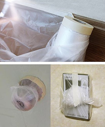 Scotch Pre Taped Masking Film - Multi-Use Covering 65 Feet (26 in (3 Roll)) - size: 26 In (3 Roll)