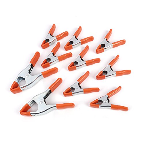 PONY 6" & 4" Heavy Duty Metal Spring Clamps with Protective Tips, 10-Piece - size: 6 Inch & 4 Inch 10-Piece