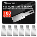 JETMORE 100 Pack Exacto Blades Refills #17 Craft Hobby Knife Blades for Art - size: #17