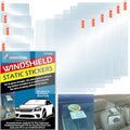 Windshield Sticker Applicator Electrostatic Film for Easy Application, Removal and Re-Application from Car to Car-6 Pack 5"x7",4 Pack2.4" x 3.1" Sheets - size: 1 Pack (10 sheets total)