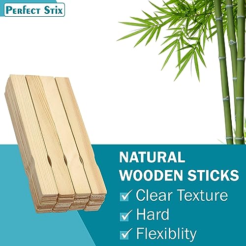 7" Wooden Paint Paddle Sticks/Mixing and Epoxy Sticks - Package of 100ct - size: 7"-Pack of 100ct