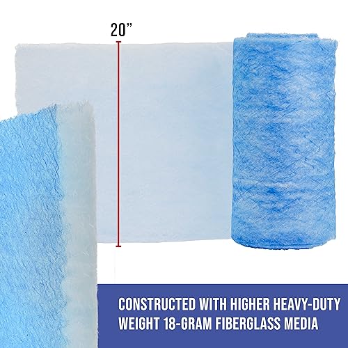Master Elite Paint Spray Booth Exhaust Filter Roll, 20.5" x 100' - size: 20.5 inches x 100 Feet