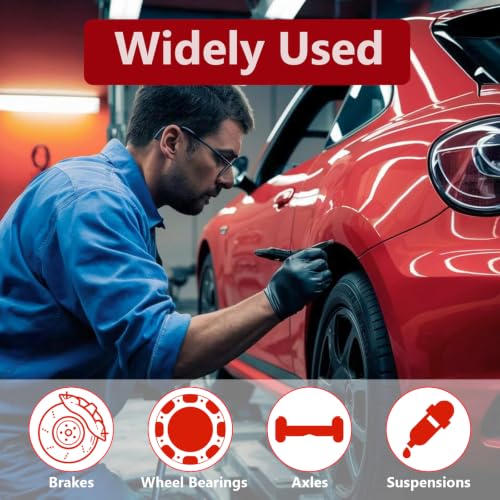 BFXM 4PCS Brake Caliper Hanger Caliper Hangers Hooks with Rubber Tips - color: Red-4PCS