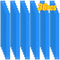 36 Pack 12" Clear Blue Plastic Rulers, Rulers Bulk for Classroom - color: Blue