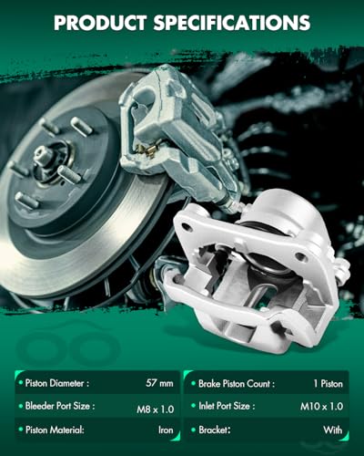 SCITOO Front Right Disc Brake Caliper With Bracket 19B1910 - size: Front Passenger[19B1910]