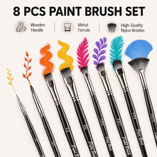 Table Easel Sketchbox Easel with Paint Brushes for Painting - size: Easel+8 Brushes